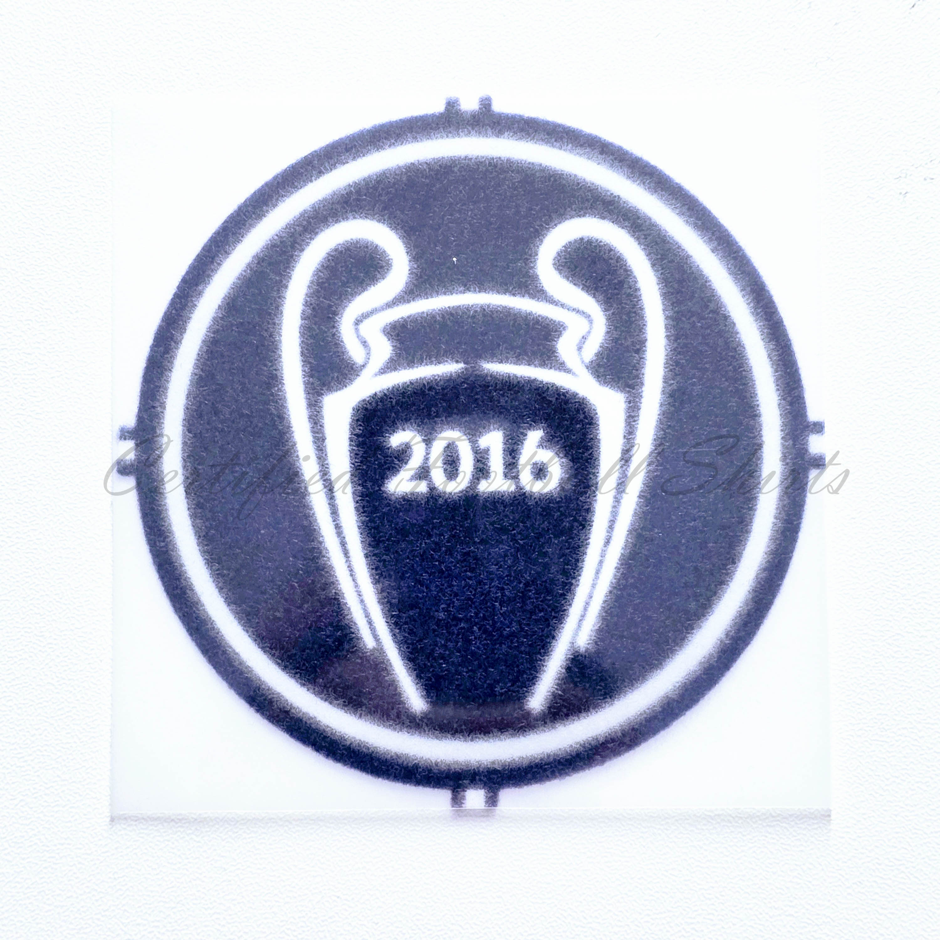 2016-2017 UEFA Champions League Title Winners Sleeve Patch Badge (Real Madrid)